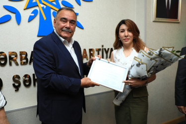 YAP Gəncə şəhər təşkilatının yaradılmasının 32 illiyi münasibətilə tədbir keçirilib