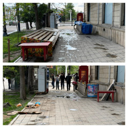 Gəncədə qanunsuz küçə ticarətinə qarşı mübarizə davam edir