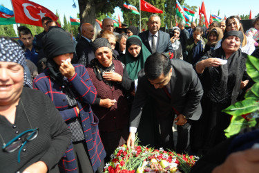 Gəncədə şəhid Asiman İmamverdiyevin il mərasimi keçirilib