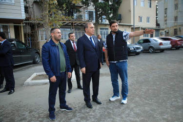 Niyazi Bayramov şəhərin bir sıra ərazilərində görülən abadlıq işlərinə baxış keçirib