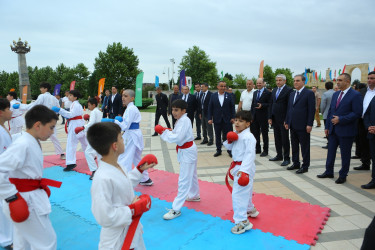 Gəncə 2025-ci il üçün MDB-nin İdman Paytaxtı titulunu təsdiqləyən sertifikatı qəbul edib