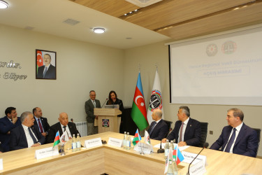 Gəncə Regional Vəkil Bürosunun yeni inzibati binasının açılış mərasimi keçirilib