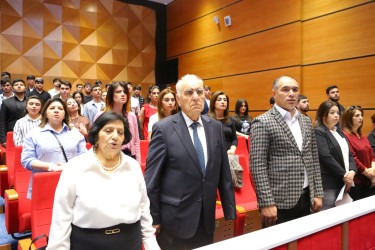 Gəncədə Heydər Əliyev: “Azərbaycanın suverenliyi və müstəqilliyi xalqımızın azad ruhunun təcəssümüdür” mövzusunda konfrans keçirilib