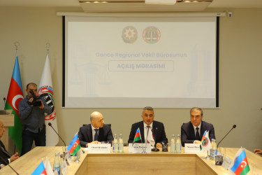 Gəncə Regional Vəkil Bürosunun yeni inzibati binasının açılış mərasimi keçirilib