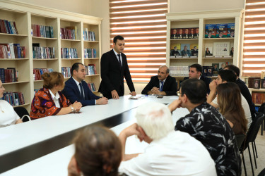 Gəncədə “Mədəniyyət və Yaradıcı Sənayelərin dəstəklənməsi” mövzusunda görüş keçirilib