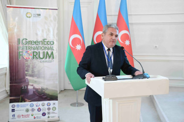 Gəncədə “I Yaşıl İqtisadiyyat” Beynəlxalq Forumu keçirilib