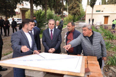 Niyazi Bayramov “ABAD məhəllə” layihəsi çərçivəsində aparılan işlərlə növbəti dəfə yerində tanış olub