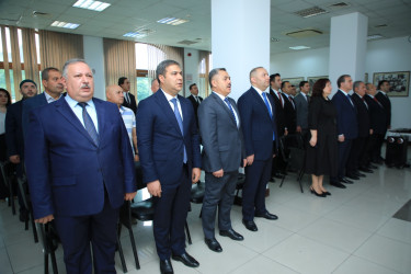 Gəncədə 15 İyul – Demokratiya və Milli Birlik Günü münasibətilə “İradə Bizim Zəfər Bizim" mövzusunda anım tədbiri keçirilib