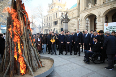 Gəncədə İlaxır çərşənbə və Novruz bayramı qeyd olunub