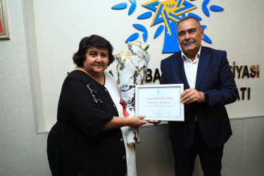 YAP Gəncə şəhər təşkilatının yaradılmasının 32 illiyi münasibətilə tədbir keçirilib