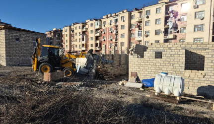 Gəncədə qeyri-qanuni tikintisi aparılan yaşayış sahələri ilə bağlı qanunamüvafiq tədbir görülüb