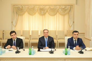 Niyazi Bayramov beynəlxalq yarışlarda fərqlənən idmançılarla görüşüb