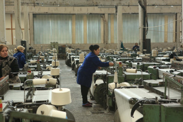“Gəncə Tekstil” ASC-də məhsullar yerli xammal hesabına istehsal olunur