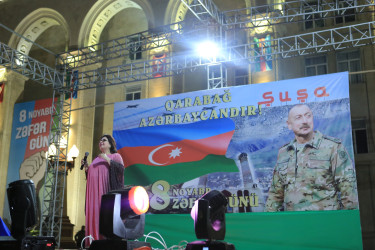 Gəncədə Zəfər Gününə həsr olunmuş möhtəşəm konsert proqramı keçirilib