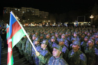 Gəncədə Zəfər Gününə həsr olunmuş möhtəşəm konsert proqramı keçirilib