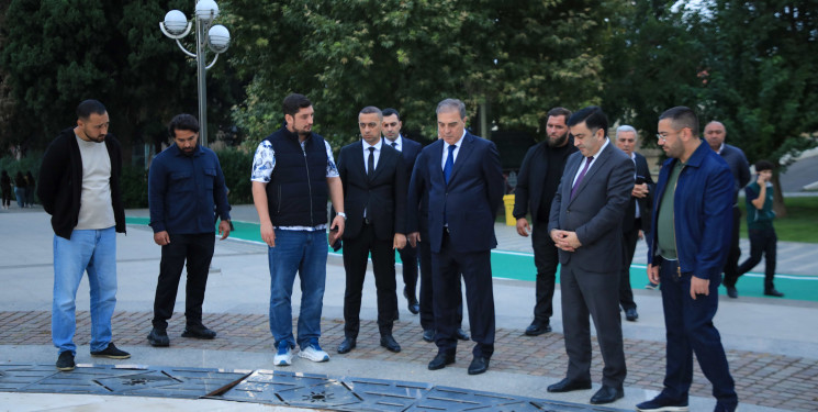 Niyazi Bayramov şəhərin bir sıra ərazilərində görülən abadlıq işlərinə baxış keçirib