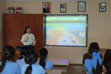 Gəncədə şagirdlər üçün şəhərsalma mövzusunda görüş keçirilib