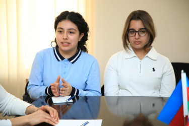 Gəncədə Uşaq Səfirlər Məclisinin regional nümayəndələri və fəallarla görüş keçirilib