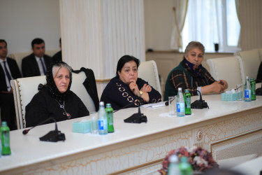 Niyazi Bayramov şəhid ailələrinin müraciətlərini dinləyib