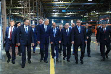 Belarus nümayəndə heyəti Gəncə Avtomobil Zavodunda olub