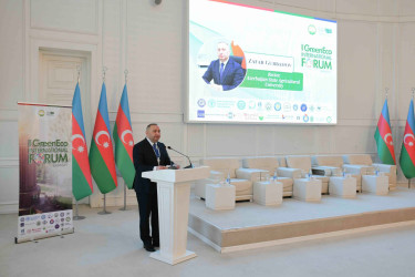 Gəncədə “I Yaşıl İqtisadiyyat” Beynəlxalq Forumu keçirilib