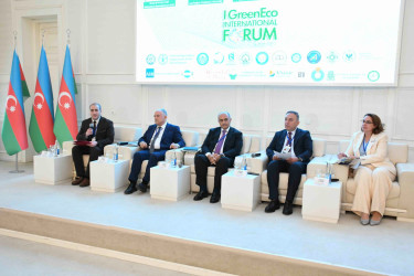 Gəncədə “I Yaşıl İqtisadiyyat” Beynəlxalq Forumu keçirilib