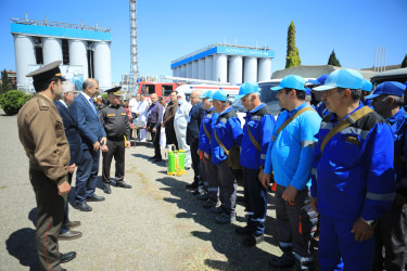 Gəncədə ərazi mülki müdafiə qüvvələri ilə xəbərdarlıq və toplanış üzrə  məşq keçirilib