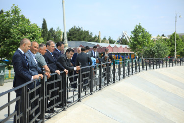 Gəncədə süni göl əsaslı təmirdən sonra istifadəyə verilib