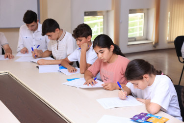Gəncədə “Hüquqlarınla parla!” layihəsi çərçivəsində məktəblilərlə görüş keçirilib