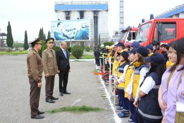 Gəncə Şəhər İcra Hakimiyyətinin hərbiləşdirilməmiş ərazi mülki müdafiə qüvvələri ilə xəbərdarlıq və toplanış üzrə növbəti məşqi keçirilib