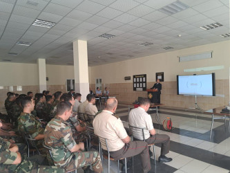 Gəncədə N saylı hərbi hissədə 15 İyun – Milli Qurtuluş Gününə həsr olunmuş tədbir keçirilib