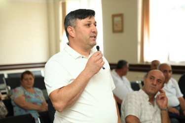 Niyazi Bayramov vətəndaşlarla növbəti dəfə səyyar qəbul keçirib