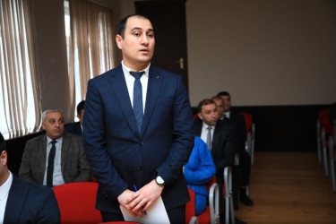 Niyazi Bayramov 1 nömrəli tam orta məktəbdə vətəndaşlarla görüşüb