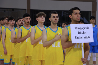 Gəncədə universitetlərarası basketbol yarışının açılış mərasimi keçirilib