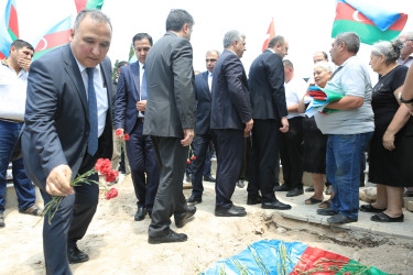 Gəncədə Birinci Qarabağ müharibəsi şəhidi Akif Abbasovun dəfn mərasimi keçirilib