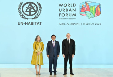 Prezident İlham Əliyev Bakıda Ümumdünya Şəhərsalma Forumunun 13-cü Sessiyasının (WUF13) açılış mərasimində iştirak edir