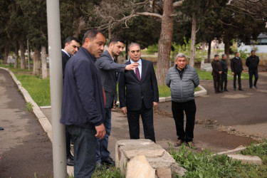 Niyazi Bayramov “ABAD məhəllə” layihəsi çərçivəsində aparılan işlərlə növbəti dəfə yerində tanış olub