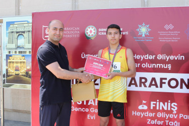 Gəncədə Ulu Öndər Heydər Əliyevin 102 illiyinə həsr edilmiş "III Əzm Marafonu" keçirilib