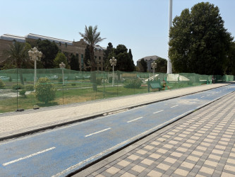 Niyazi Bayramov III MDB Oyunları ərəfəsində aparılan abadlıq işlərinə növbəti dəfə baxış keçirib