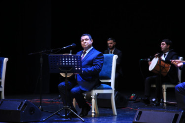 Gəncədə Xalq artisti Mənsum İbrahimovun 65 illik yubileyi münasibətilə yaradıcılıq gecəsi keçirilib