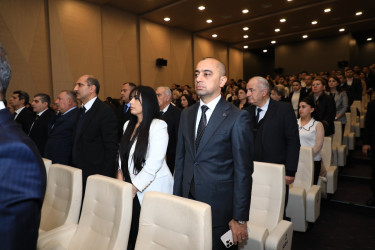 Gəncədə Yeni Azərbaycan Partiyasının 32-ci ildönümünə həsr edilmiş tədbir keçirilib