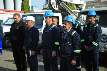 Gəncədə ərazi mülki müdafiə qüvvələri ilə xəbərdarlıq və toplanış məşqi keçirilib