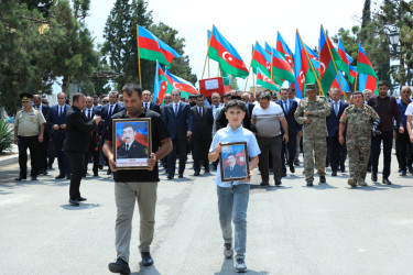 Gəncədə Birinci Qarabağ müharibəsi şəhidi Akif Abbasovun dəfn mərasimi keçirilib