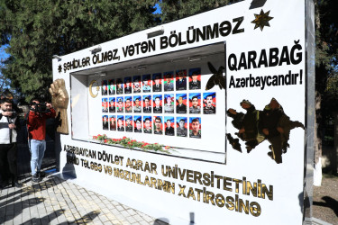 Azərbaycan Dövlət Aqrar Universitetində 8 Noyabr - Zəfər Gününə həsr olunan tədbir keçirilib