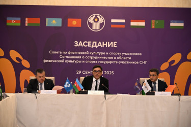 Gəncədə “Müstəqil Dövlətlər Birliyinin iştirakçısı olan dövlətlərin bədən tərbiyəsi və idman sahəsində əməkdaşlığı haqqında Saziş” iştirakçılarının Bədən Tərbiyəsi və İdman Şurasının iclası keçirilib