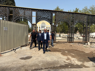 Niyazi Bayramov III MDB Oyunları ərəfəsində aparılan abadlıq işlərinə növbəti dəfə baxış keçirib